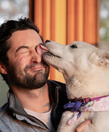 Elias Weiss Friedman and his dog, Elsa