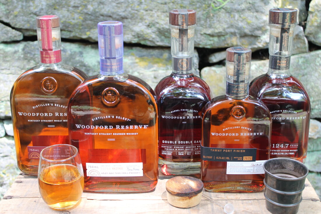 bottles of Woodford Reserve