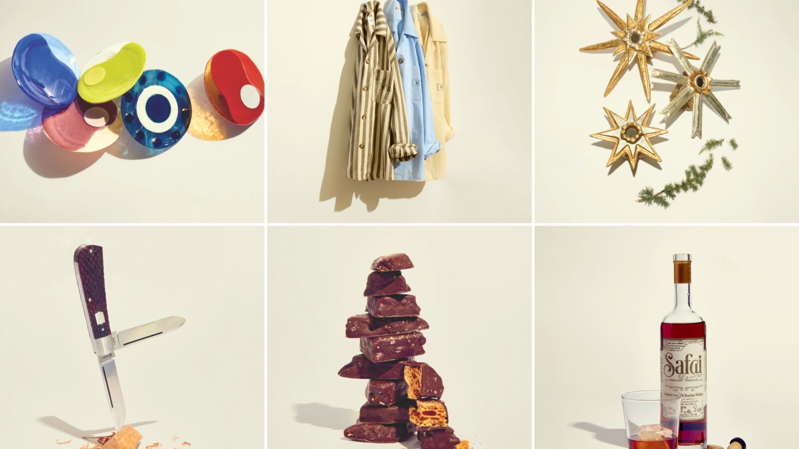 A collage of Southern-made products