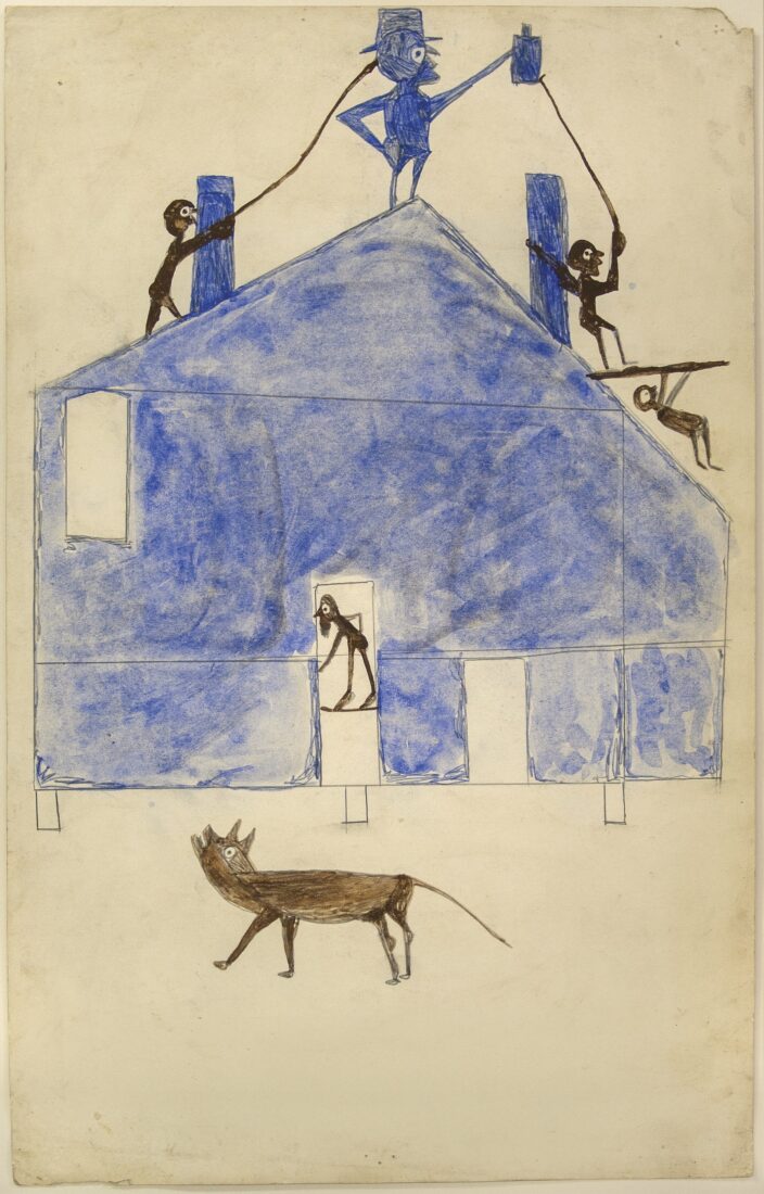 a drawing by Bill Traylor