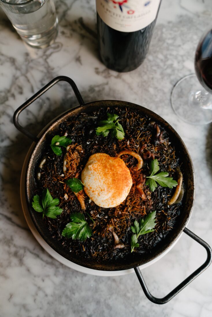 noodles with squid ink
